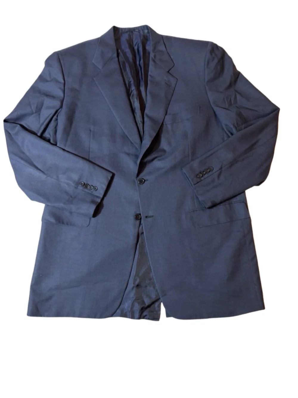 Brioni for Neiman Marcus Navy Super 150s Wool Blazer Italy Tailored 46L